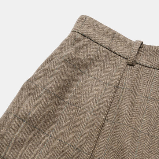 ROMI STUDIO“优雅贵妇”精纺绵羊毛高腰收脚人字格纹西裤23AWK572 商品图1