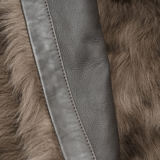 ROMI STUDIOquiet luxury”小湖皮毛一体秋冬立领短款外套23AWW824 商品图1