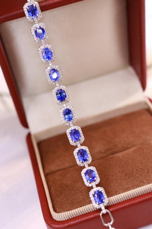 4.69ct 蓝宝石手链 商品图4