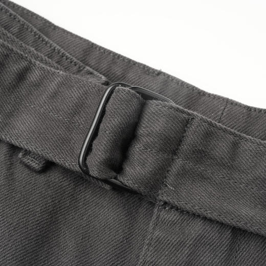 ROMI STUDIO"率性优雅"100%斜纹牛仔棉腰带弯刀牛仔裤24SSN373 商品图2