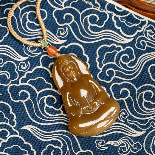 和田黄玉佛牌挂饰 商品图4