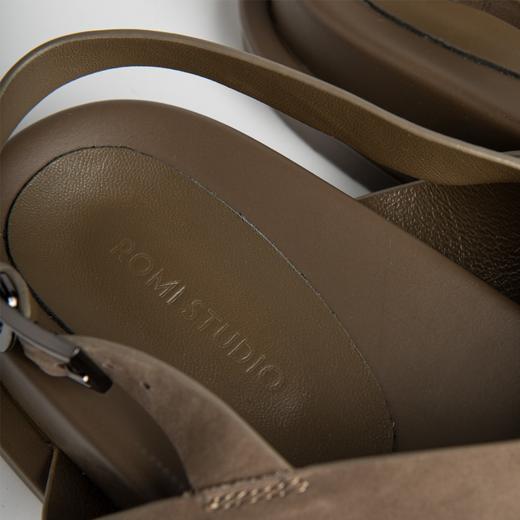 ROMI STUDIO【高品质】简约率性 交叉带露趾厚底休闲凉鞋 S3431 商品图3