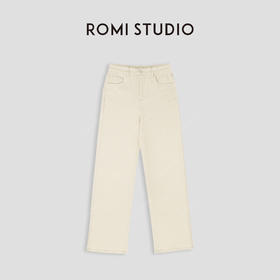 ROMI STUDIO”quiet luxury“亲肤透气微弹腔调穿搭牛仔裤24SSN088