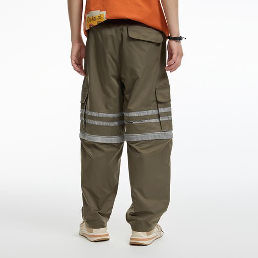 鬼洗24AW石器时代暗裂纹拼布可拆式工装裤 24A7401 商品图2