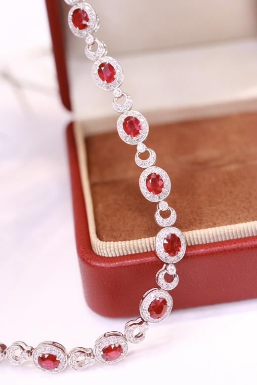 3.52ct 红宝石手链 商品图6