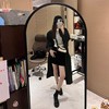 ROMI STUDIO复古做旧 简约百搭针织黑白条纹修身针织短袖 M3392 商品缩略图3