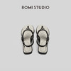 ROMI STUDIO"法式优雅"百搭休闲香风夹趾一字带平底凉鞋S8011 商品缩略图2