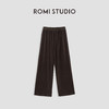 ROMI STUDIO“裸肤挚爱”腔调穿搭100%棉舒适家居咖色裤子23AWK117 商品缩略图0