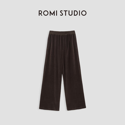 ROMI STUDIO“裸肤挚爱”腔调穿搭100%棉舒适家居咖色裤子23AWK117 商品图0
