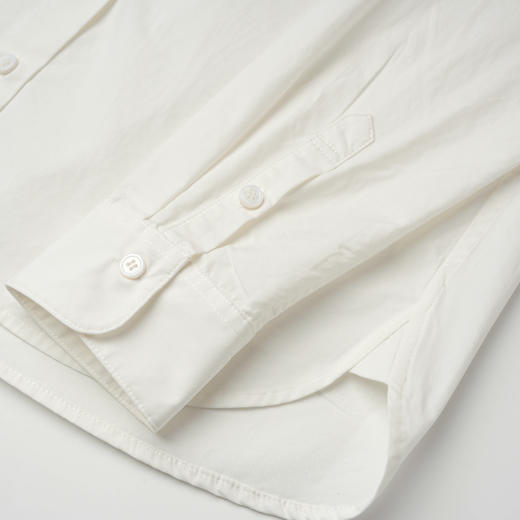 ROMI STUDIO “中式美学” 100%长绒棉磨毛A字宽松立领衬衣24SST138 商品图4