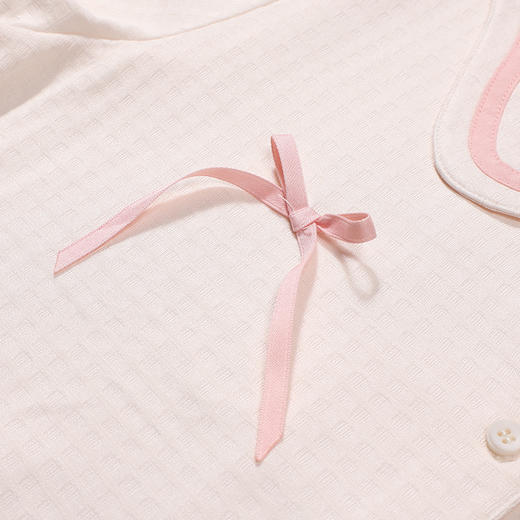 都市丽人睡衣超值精选长袖家居服牛奶丝提花薄女士牛奶丝套装LHT1V8 商品图5