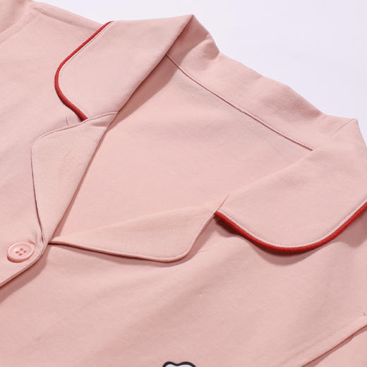 都市丽人睡衣快乐妈咪长袖家居服26支纯棉单面薄女士棉质套装LHT1S1 商品图5