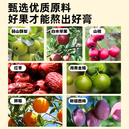 喜善花房秋梨膏砀山酥梨纯梨膏苹果山楂膏金桔鲜橙膏益生元西梅膏换季泡水喝 商品图1
