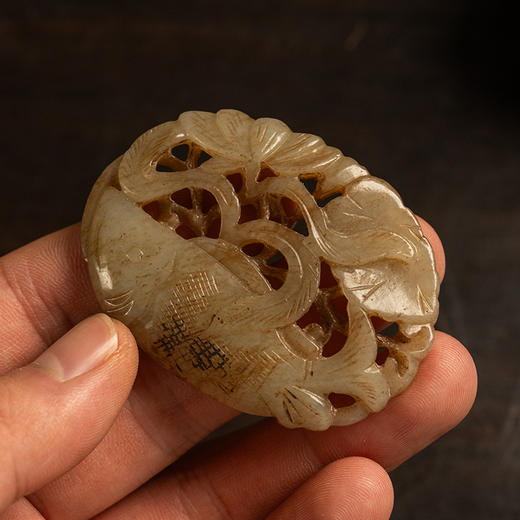 清 玉雕连年有余帽正 商品图3