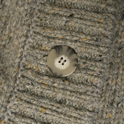 ROMI STUDIO“棕标系列” 羊毛混纺腔调穿搭绿针织开衫23AWM443 商品图1