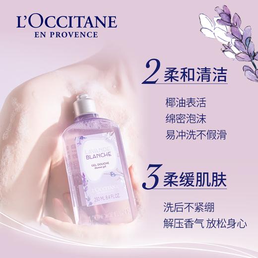 欧舒丹白色薰衣草香氛沐浴露250ml/117937 淡雅伪体香浴享松弛感 商品图2