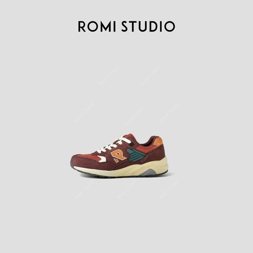 ROMI STUDIO“复古街区”头层磨砂牛皮防滑耐磨厚底运动鞋 24SSS185 商品图0