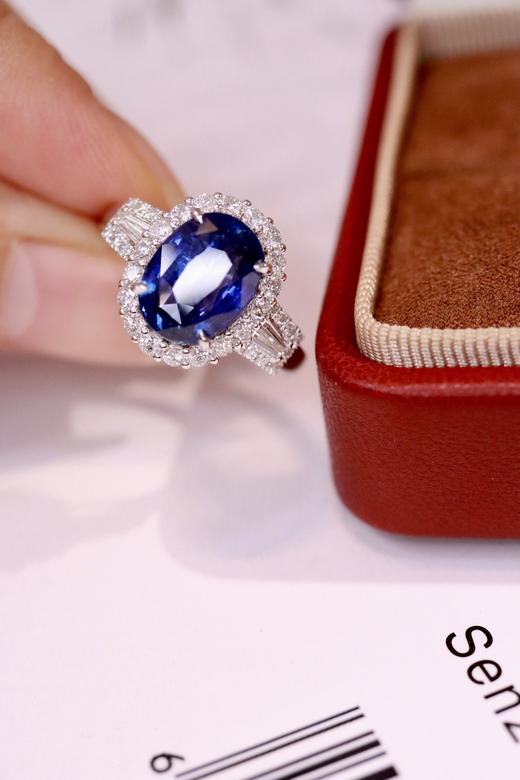 3.65ct 蓝宝石戒指 商品图6