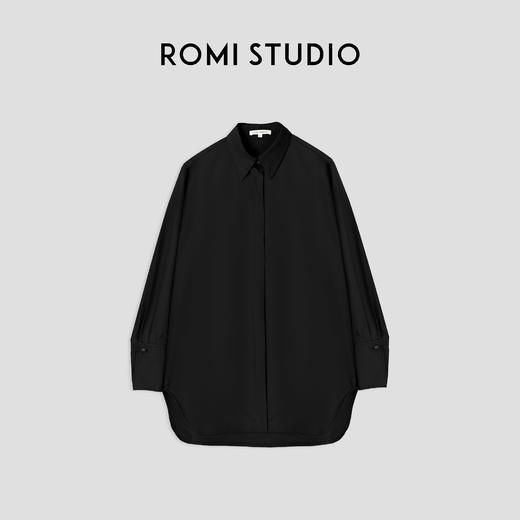 ROMI STUDIO万元高定私服 ~ 质感满满宽松廓版翻领长袖衬衣 T2476 商品图0