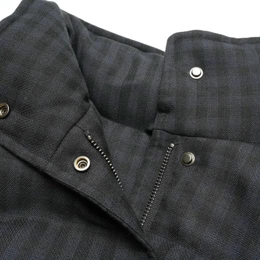 ROMI STUDIO“经典升级”90白鹅绒百搭立领黑色格纹羽绒服 23AWW815 商品图1