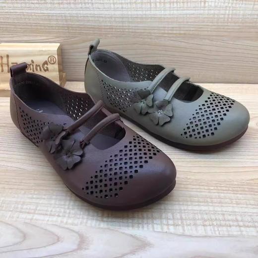 2023年夏季新品时尚休闲真皮浅口软底女单鞋23299296 商品图1