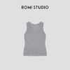 ROMI STUDIO60支羊毛混纺气质U领针织简约打底背心马甲23AWM881 商品缩略图0