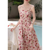 鹿向南 小个子《宁芙花园》法式碎花吊带连衣裙DC00507 商品缩略图0