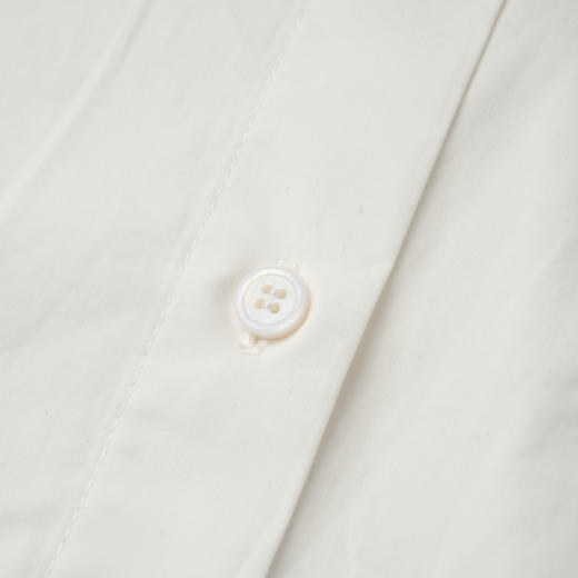 ROMI STUDIO “中式美学” 100%长绒棉磨毛A字宽松立领衬衣24SST138 商品图2