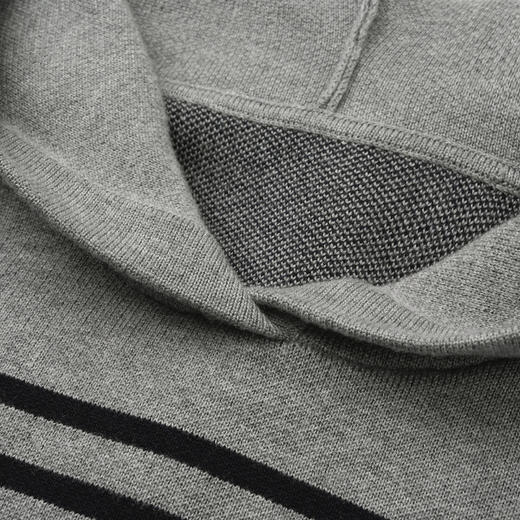 ROMI STUDIO “法式衣橱" 丝光羊毛条纹连帽卫衣针织毛衣 24SSM293 商品图1