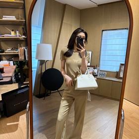 ROMI STUDIO“裸肤挚爱” 轻薄冰爽透气针织基础款纯色短袖T恤M3990