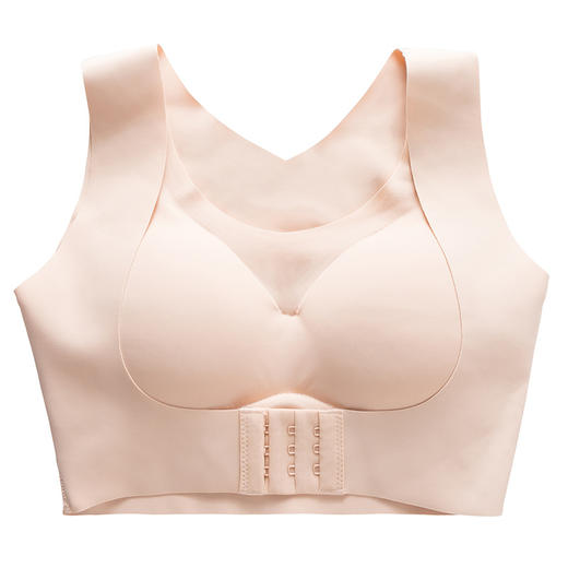 【背背佳+文胸二合一】新款背背佳内衣文胸 胸型调整矫正胸外扩胸下垂 收副乳超聚拢 无钢圈 预防乳腺增生 开肩美背 矫正驼背修饰背部线条前排扣无痕内衣-QQ 商品图5