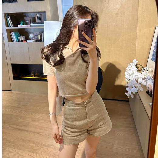 ROMI STUDIO“正反多穿”百搭透气短款圆领拉链短袖M3756 商品图1