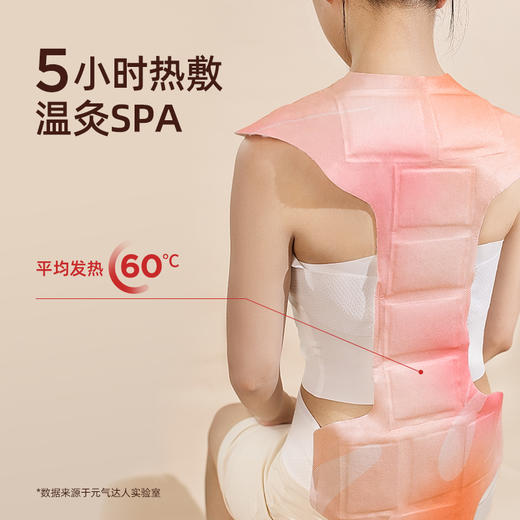 【方便版晒背】元气达人背灸灸贴大面积发热蕲艾生姜龙骨灸贴 商品图3