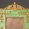 独角鹿西洋古董19世纪末法国出品帝政风格精雕铜鎏金天鹅造型装饰绿色丝绒相框 商品缩略图1