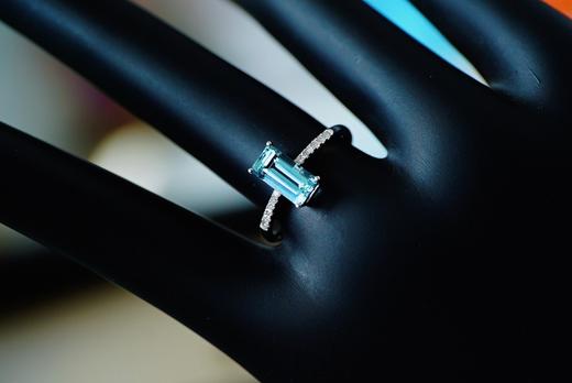 1ct 海蓝宝戒指 商品图5