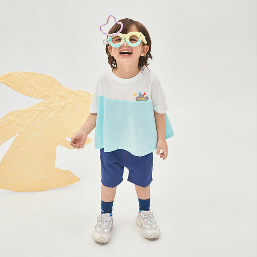 英氏儿童童装男童女童针织牛仔短裙裤凉爽透气中大童夏季款 YRKEJ22037A YRKEJ22055A YRKEJ22062A 商品图1