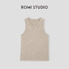 ROMI STUDIO “松弛自在” 亚麻混纺双层螺纹坑条针织背心24SSM563 商品缩略图0