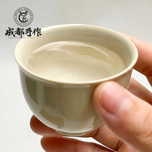 【彭州白瓷￭西施壶一壶四杯】成都手作功夫茶具套装 家用高档轻奢白瓷盖碗茶杯 办公室功夫茶壶礼盒【非物质文化遗产】【大师匠作】 商品图7