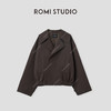 ROMI STUDIO“法式优雅”30羊毛混纺直筒束腰夹克外套23AWW1189 商品缩略图0