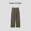 ROMI STUDIO“自然之下”桑蚕丝褶皱纹路肌理感阔腿休闲裤 421K9036 商品缩略图0