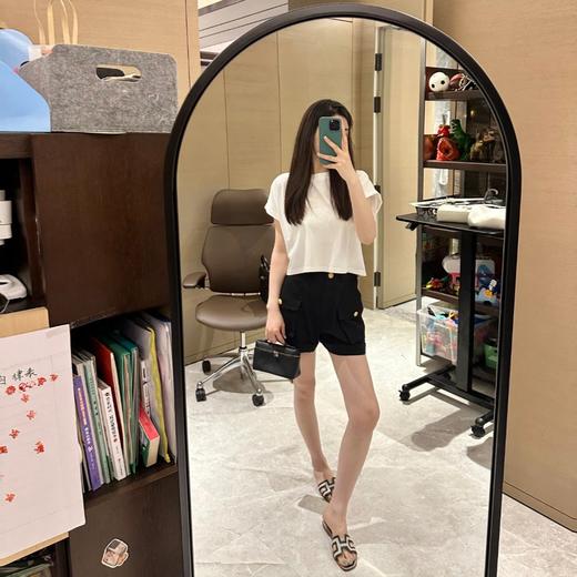 ROMI STUDIO【luxy系列】春夏简约轻奢百搭圆领纯色短袖t恤 T3291 商品图3