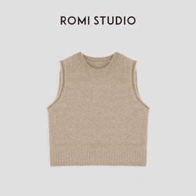 ROMI STUDIO“内外兼备”腔调穿搭100%美丽诺羊毛针织背心23AWM398