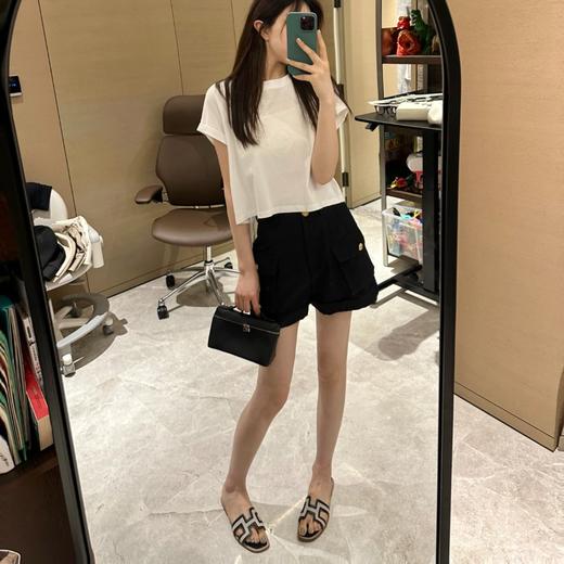 ROMI STUDIO【luxy系列】春夏简约轻奢百搭圆领纯色短袖t恤 T3291 商品图2