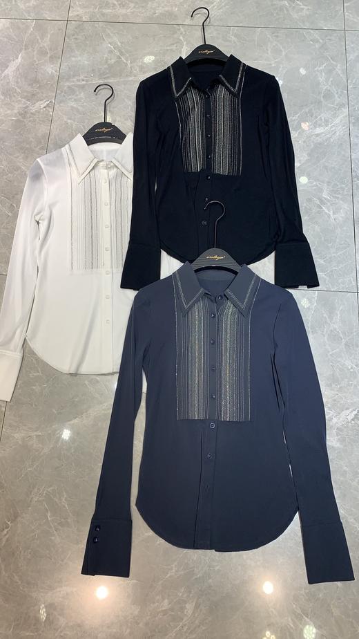 3F4541--铅白色、漆黑色、蓝灰色衬衫 商品图14