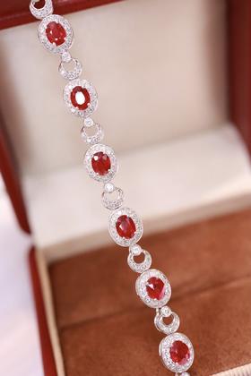 3.52ct 红宝石手链