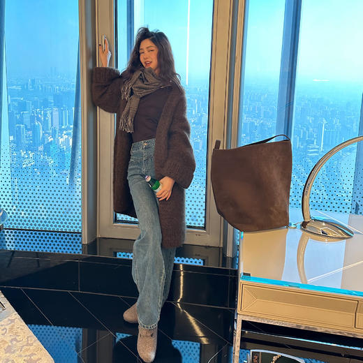 ROMI STUDIO"松弛高知"100%棉高腰舒适亲肤微收脚牛仔裤K3618 商品图1