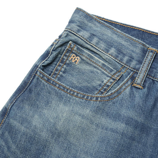 ROMI STUDIO“纽约牛仔”100%棉腔调穿搭怀旧蓝加绒牛仔裤23AWN1026 商品图2