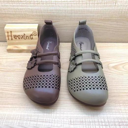 2023年夏季新品时尚休闲真皮浅口软底女单鞋23299296 商品图4