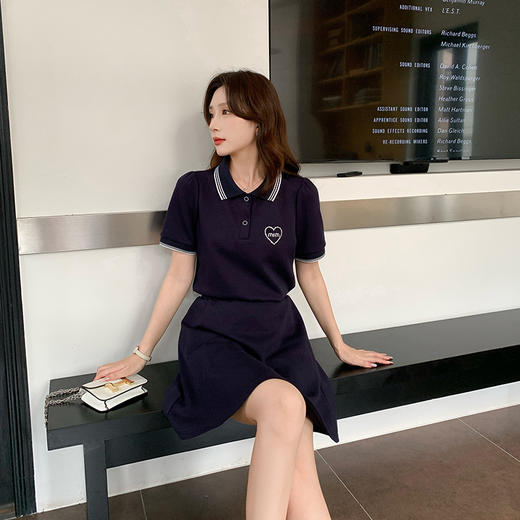 【内部价】[奢姿轻奢系列]大码女装夏季字母镶钻两件套胖妹妹时尚套装8942910067 商品图0