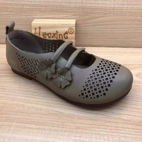 2023年夏季新品时尚休闲真皮浅口软底女单鞋23299296